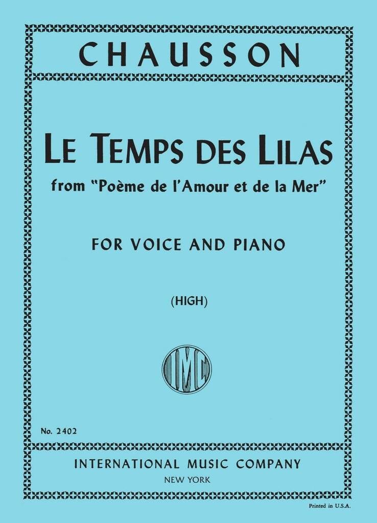 Le Temps De Lilas (Fr Ing) High